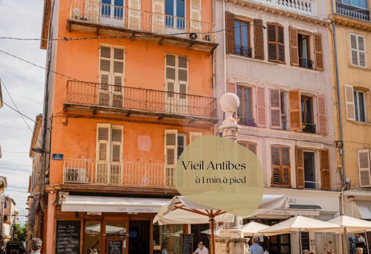 Vieil Antibes, Plage De Sable, Avec Parking Экстерьер фото